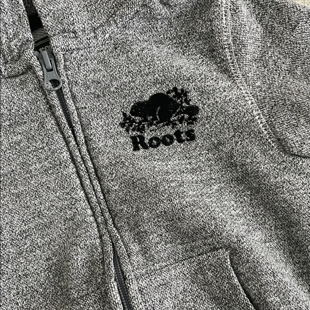4T Roots Kids salt & pepper Full-Zip Hoodie - Picture 2 of 6